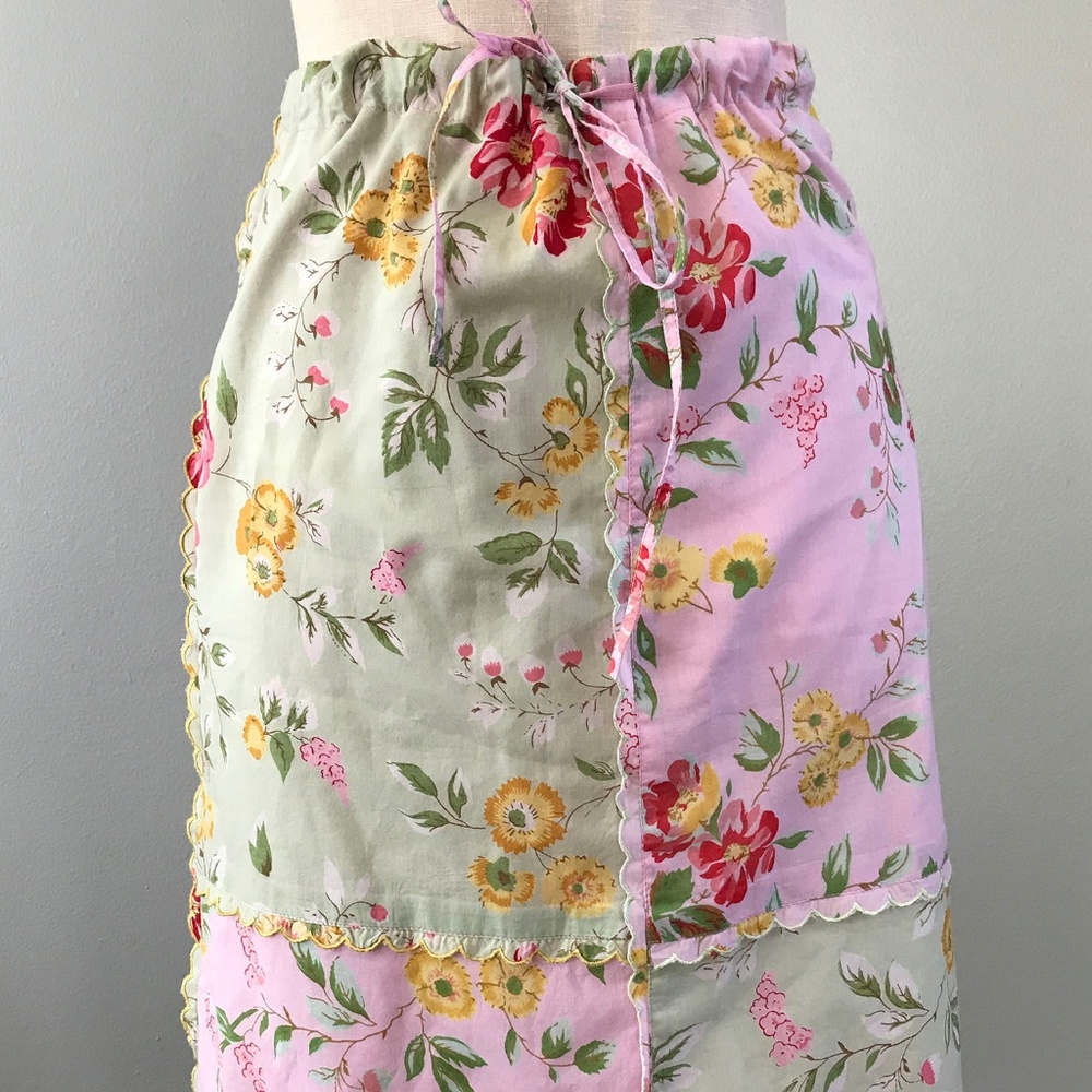 Cabi Patchwork Cotton Skirt Small